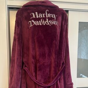 Harley-Davidson Rich Maroon Plush Robe